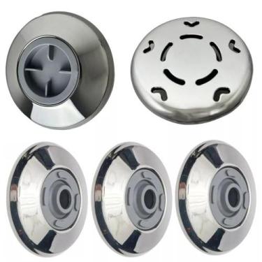 Imagem de Kit Dispositivos Piscina Alvenaria Inox 316 Brustec  1 Aspiração 1 Nív