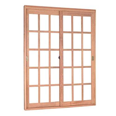 Imagem de Kit Porta de Correr Madeira PE621 Gold Natural 216cm x 140cm Esel Natural
