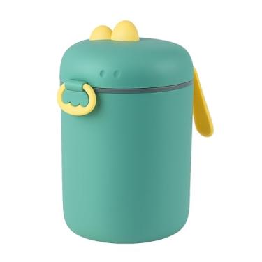 Imagem de Pote Dosador de Leite em Pó Infantil com Colher Medidora Verde (Tamanho G) (VERDE)