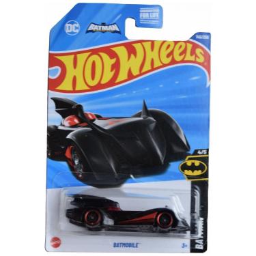 Imagem de Carrinho Hot Wheels Batmobile Batman 45 Preto/Vermelho 1:64