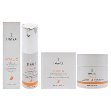 Imagem de Kit de creme reparador hidratante e gel para os olhos Skincare Image Vital C