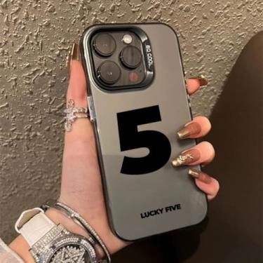 Imagem de MVVKKY Capa protetora digital brilhante galvanizada para celular Samsung S24 Ultra (para Samsung S24 Ultra/preto 5)