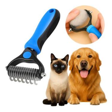 Imagem de Escova Pet Remove Pelos Rasqueadeira Magica Para Cães Gatos - OTEMU, A