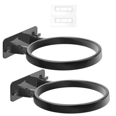 Imagem de DBEIXIWEI Suporte de exibição dobrável de 2 peças, suporte de bola de 17 cm, suporte de parede para bolas de basquete e vôlei