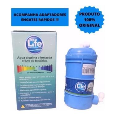 Imagem de Filtro De Água Alcalina Ph +9 Flex Top Life Cor Prata 220v Voltagem:220V;Cor:Prata