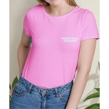 Imagem de Camiseta Camisa Algodão Feminina Masculina Adulto Personal Trainer Uni