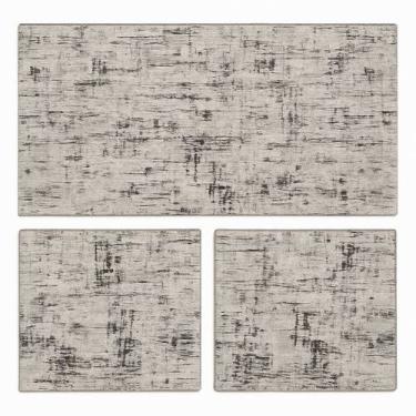 Imagem de Kit Passadeira Tapete Cozinha 3 Peças Antiderrapante Decorativo Confor