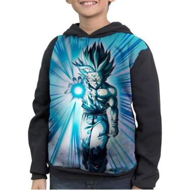 Imagem de Moletom Infantil Goha Super Sayadin Dragon Ball - smoke, Preto, 3