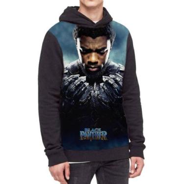 Imagem de Moletom Com Capuz Pantera Negra Ref:431 - smoke, Preto, GG