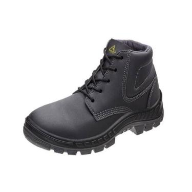 Imagem de Bota Microfibra Bico Plástico com Cadarço N40 Preto ca35768 MARLUVAS