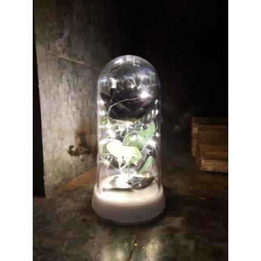 Imagem de Luminária A Rosa Encantada A Bela E A Fera Perola Frio - Amor Lindo Bo