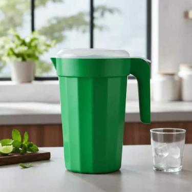 Imagem de Jarra Plástica 2 Litros Com Tampa Cristal Para Suco Água e Bebidas - G