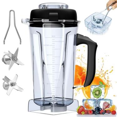 Imagem de Leepenk Jarra de liquidificador de 1,8 g 5200 adequada para liquidificador Classic C-Series Substituir 5200 6300 5000 5500 4200 4500 750 60865 62827 Acessórios de substituição para copo de