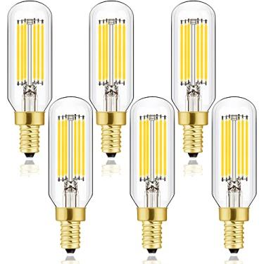 Imagem de LEOOLS Lâmpada de LED E12 regulável 6W igual a 60 watts luz do dia 4000K T6 T25 E12 lâmpada candelabro de 60 watts para lustres, ventilador de teto, pingente, arandelas de parede AC120V 600LM e12 pacote com 6