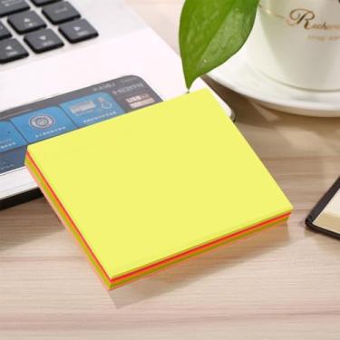 Imagem de Notas adesivas 7,5 x 7,6 cm, blocos adesivos premium de 4 cores, observados por Post it, blocos autoadesivos, para casa, escola e escritório, 100 folhas