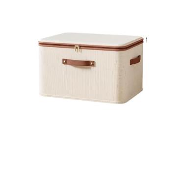 Imagem de Caixa Organizadora Dobrável para Guarda-Roupa com Zíper | 3 Modelos, Alças Reforçadas, Armazenamento de Roupas e Cobertores(25L,3pcs)