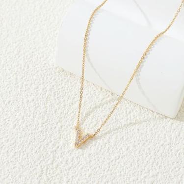 Imagem de 1 conjunto de letras A-Z banhado a prata com colar de diamantes para mulheres, colar feminino, joia fina, presente para mamãe, 48.5cm, Cobre, Sem Pedra Preciosa