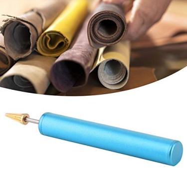 Imagem de Caneta de tinta, aplicador de rolo de artesanato de couro com cabeça de cobre, invólucro de liga, para couro, tecido, lona