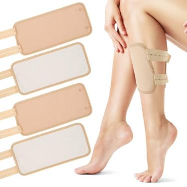 Imagem de Conjunto de 4 peças de óleo essencial de bezerro reutilizável algodão orgânico macio bezerro óleo essencial de bezerro – embalagem à prova de vazamento com alça elástica removível para