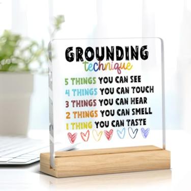 Imagem de Presentes de conscientização sobre saúde mental terapia doméstica escritório canto calmo decorações de mesa aconselhamento autoaperfeiçoamento afirmações positivas conselheiro escolar psicologia