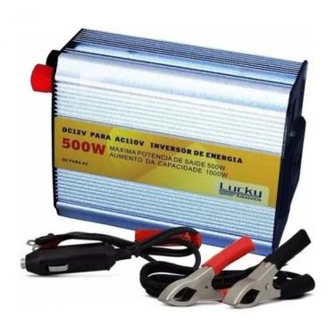 Imagem de Inversor Conversor Veicular 500w De Potência Dc 12v Ac 110v