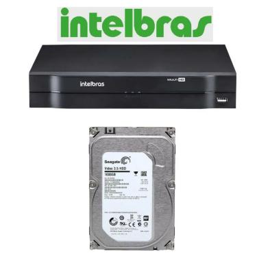 Imagem de Dvr gravador INTELBRAS 4 canais Full hd + hd 500GB