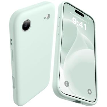 Imagem de AOTESIER Capa compatível com iPhone Air de 6,5 polegadas, atualização de silicone [proteção de câmera plana [Arc Edge] [Arc Edge] Capa protetora à prova de choque para iPhone Air com forro de