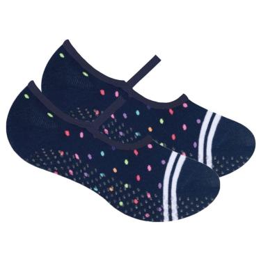 Imagem de Meia Selene Sapatilha Pilates Antiderrapante Feminina