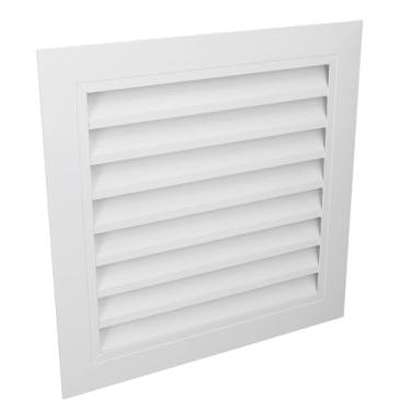 Imagem de Hyuduo Tampa de Ventilação de 10x10 Polegadas, Ventilação de Parede de Liga de Alumínio Com Revestimento Antiestático, Design Eficiente de Veneziana de 38° para Cozinha, Banheiro e Escritório