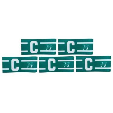 Imagem de Kit 5 Braçadeira Faixa Capitão 77 Impressão Digital Fechamento tiras a