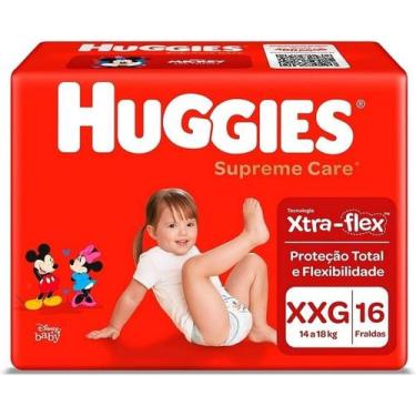Imagem de Fralda Huggies Supreme Care Jumbo Tamanho XXG 16 unidades