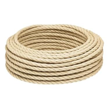 Imagem de Corda sisal 5mm 15 metros Arranhador Decoração Artesanato Fits Life
