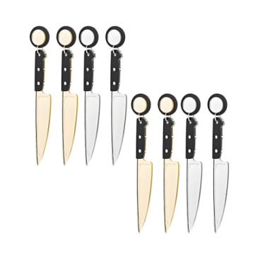 Imagem de coadipress coadipress 6 pares de brincos de faca para mulheres, punk, gótico, punhal, faca de sangue, guilhotina, brincos de Halloween, exclusivos, hip hop, Halloween, joias de festa de terror, Middle