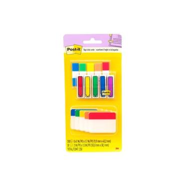 Imagem de Post-it Bandeiras e abas, 200 bandeiras, 30 abas, cores primárias sortidas (686-XLP)