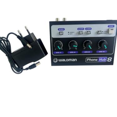 Imagem de Amplificador De Fone de 8 canais Ph-8 Phone Hub 8 + Fonte