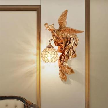 Imagem de Luminária de parede de arte contemporânea personalizada e moderna para sala de estar, quarto, escritório, casa de campo, hotel, corredor, luz LED (C à direita)