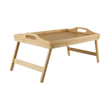 Imagem de Bandeja Cama Com Pé Retangular Em Bambu Sense 50x30cm Ou