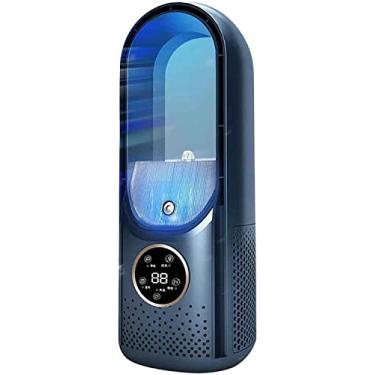 Imagem de YWangQiang Ventilador de torre USB LED sem pás ventilador elétrico mini ventiladores de condicionador vertical (cor: A) (B)