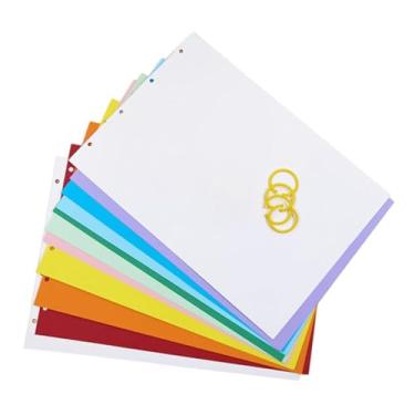 Imagem de Baoblaze Papel cartão, papel para desenho, presentes, convites para festas, kit de artesanato infantil para pré-escola, scrapbook, projetos DIY, papéis para, Colorido com 4 Anéis