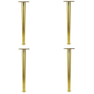 Imagem de SENNIAN Pernas de sofá de metal, pernas de móveis douradas, pernas de sofá modernas, pernas de mesa de centro, pés de móveis, pernas de substituição, com parafusos, para sofá mesa de sofá cama armário