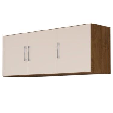 Imagem de Armario 3 Portas Cozinha Lavanderia (Cedro/Off White)