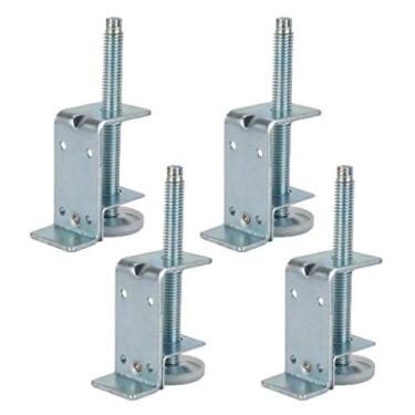 Imagem de ZJYWMM Pernas de móveis Adiustáveis Pés de móveis em forma de Z com parafuso Pernas de mesa de metal Pés de cozinha Substituição de Móveis Elevadores Pernas de Sofá Pernas de Sofá Mesa Pés Armários de
