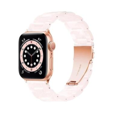 Imagem de Pulseira De Resina Fashion Para Apple Watch Band 44mm 40mm 45mm 49mm 3