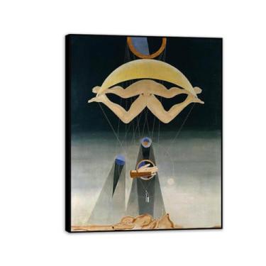 Imagem de Pôster Max Ernst Men Shall Know Nothing of This Reproduções de pinturas famosas Surrealismo Wall Art Canvas Max Ernst Decoração de parede para presentes de sala de estar 65 x 50 cm (66.0x48.3 cm