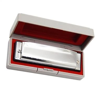 Imagem de Gaita diatônica com chave C de 10 furos com palheta de bronze fosforoso para iniciantes