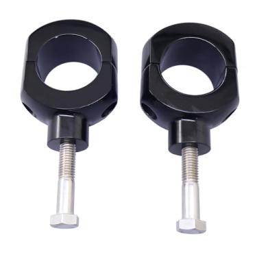 Imagem de Suporte universal para guidão para motocicleta, suporte de guidão de 5 cm, adequado para Harley Softail Sportster Touring Road Glide Street Glide (preto)