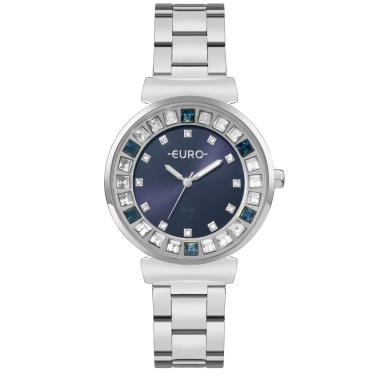 Imagem de Relógio Euro Feminino Stones Prata - EU2035YXW/4A