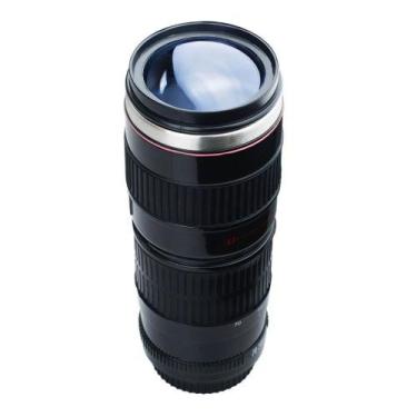 Imagem de Copo Preto Formato Lente de Câmera 440ml - Taimes