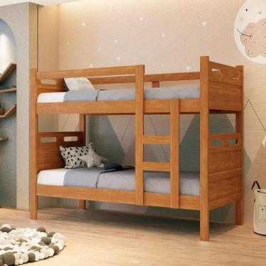 Imagem de Beliche Bicama Solteiro Vira 2 Camas Jaspe 100% MDF Proteção - Home A 