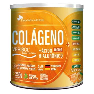 Imagem de Colágeno Veris0l + Ácido Hialurônico Flora Nativa 250g  Tangerina-Unissex